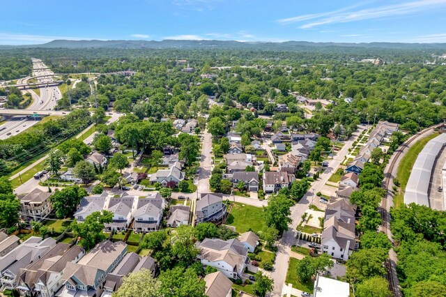 503B Acklen Park Dr, Nashville, TN 37205 - aerial view featuring a residential view and a mountain view