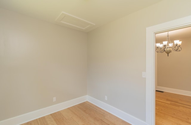 716 Larkin Ave, Chattanooga, TN 37411 - empty room featuring light wood-style flooring, baseboards, and visible vents