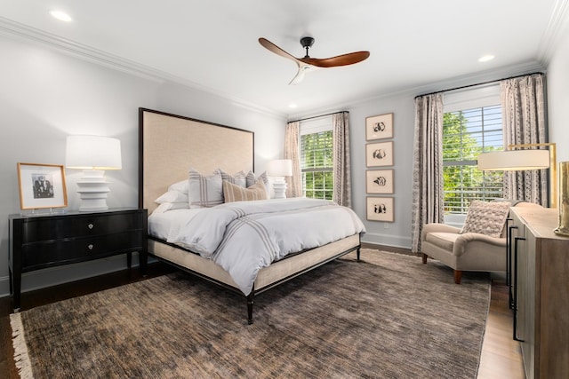 208 Carden Ave, Nashville, TN 37205 - bedroom with crown molding, baseboards, and recessed lighting