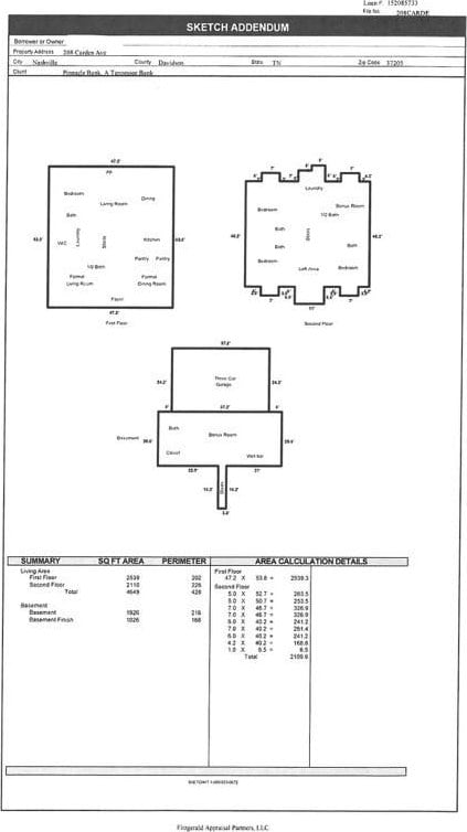 208 Carden Ave, Nashville, TN 37205 - plan