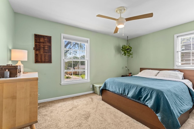 2821 Galesburg Dr, Nashville, TN 37217 - carpeted bedroom featuring baseboards and ceiling fan