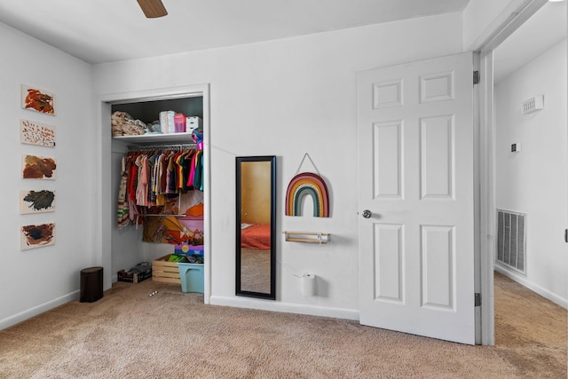 2821 Galesburg Dr, Nashville, TN 37217 - unfurnished bedroom featuring carpet flooring, baseboards, visible vents, and a closet