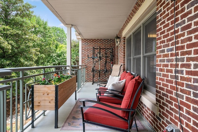 view of balcony