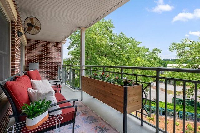 view of balcony