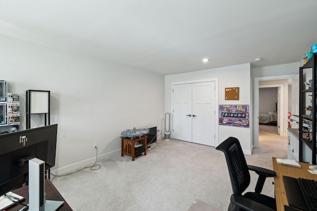 907 Caywood Rd, Smyrna, TN 37167 - office area featuring light carpet and baseboards