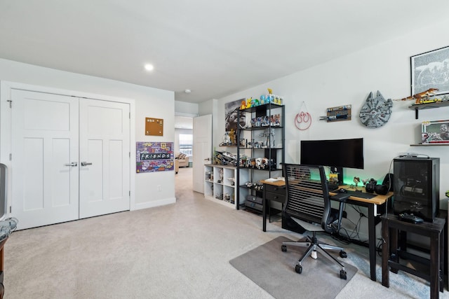 907 Caywood Rd, Smyrna, TN 37167 - carpeted office with baseboards and recessed lighting