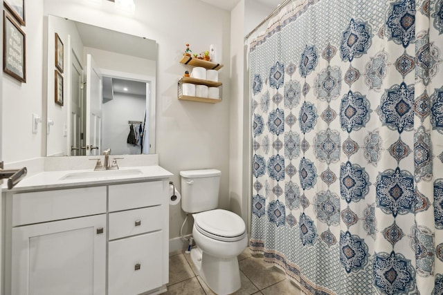 907 Caywood Rd, Smyrna, TN 37167 - full bathroom with tile patterned flooring, toilet, and vanity