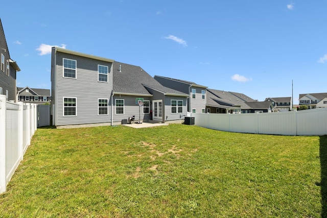 907 Caywood Rd, Smyrna, TN 37167 - back of property with a patio area, a residential view, a lawn, and a fenced backyard