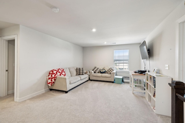 907 Caywood Rd, Smyrna, TN 37167 - living room featuring baseboards and light carpet