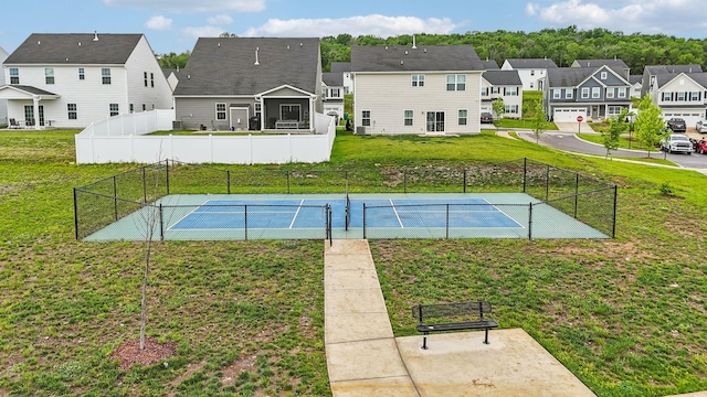 907 Caywood Rd, Smyrna, TN 37167 - view of pool featuring a yard, a tennis court, fence, and a residential view