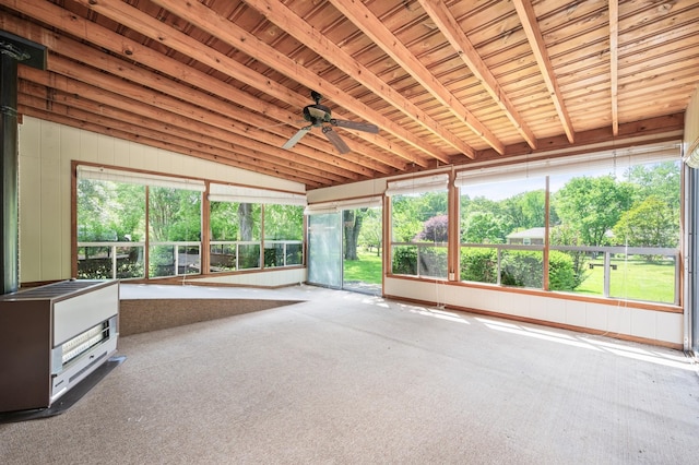 unfurnished sunroom with a healthy amount of sunlight