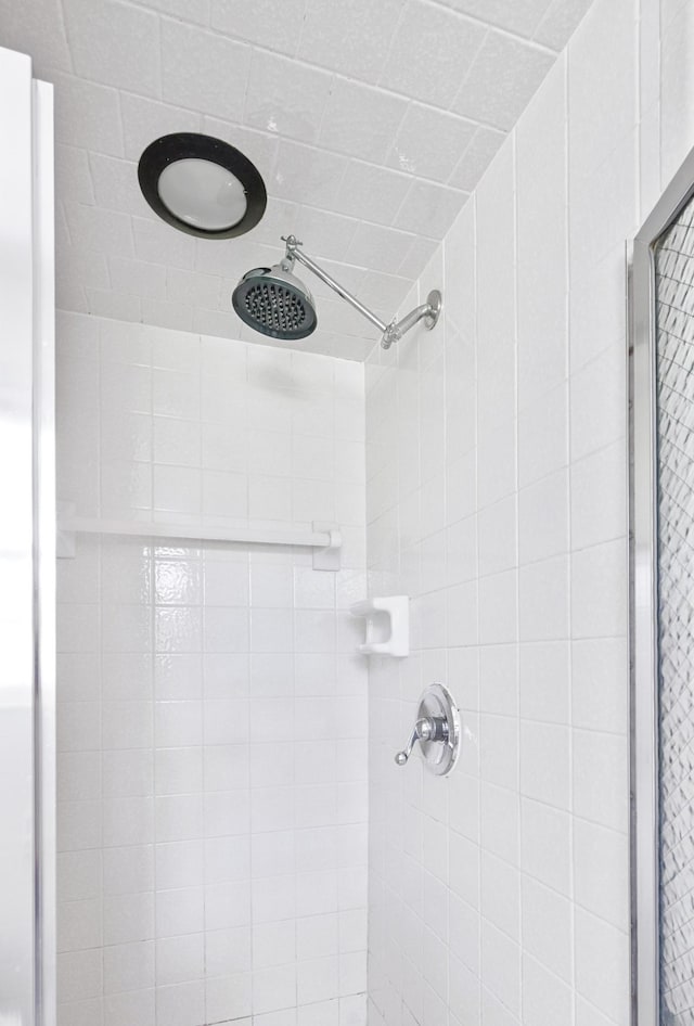 details featuring a stall shower
