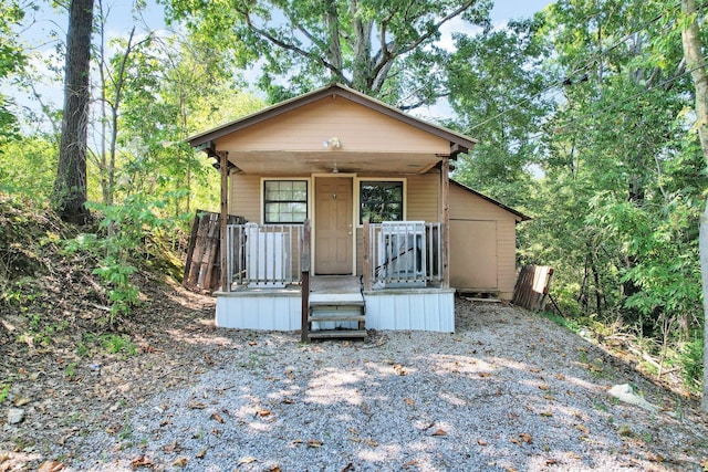 view of front of house featuring covered porch