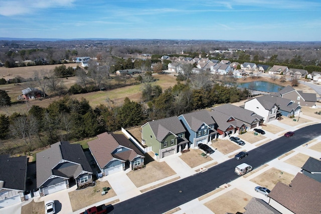drone / aerial view featuring a residential view