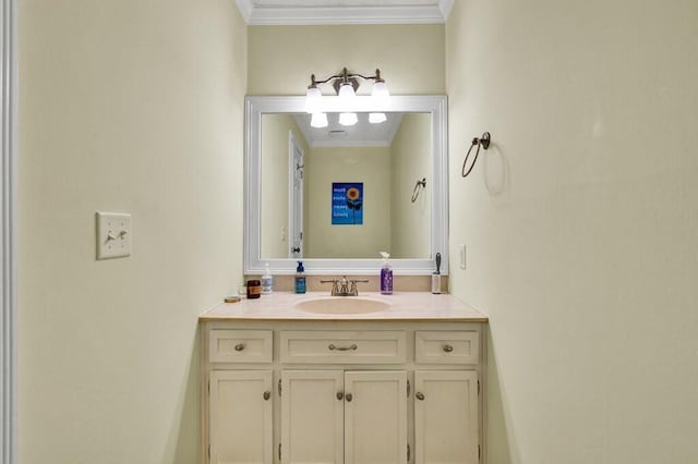 1922 W Brookhaven Cir, Dalton, GA 30720 - bathroom featuring crown molding and vanity