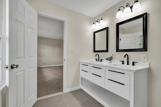 3839 Cleveland Hwy, Dalton, GA 30721 - bathroom with baseboards and double vanity