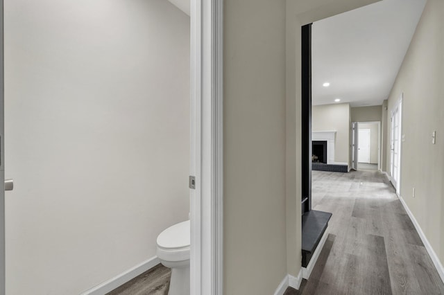 3839 Cleveland Hwy, Dalton, GA 30721 - hall with light wood-style floors, baseboards, and recessed lighting