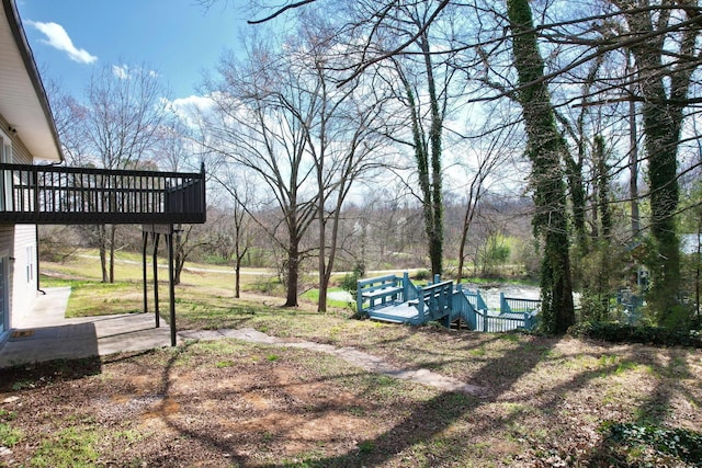3839 Cleveland Hwy, Dalton, GA 30721 - view of yard with a deck
