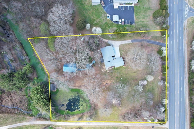 3839 Cleveland Hwy, Dalton, GA 30721 - aerial view of property and surrounding area featuring property boundaries highlighted