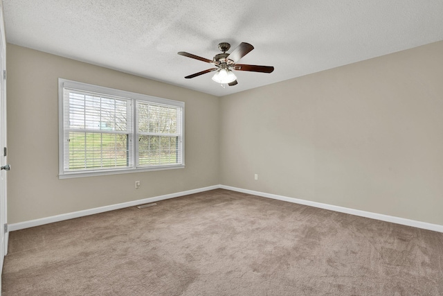 3839 Cleveland Hwy, Dalton, GA 30721 - empty room with carpet, ceiling fan, baseboards, and a textured ceiling