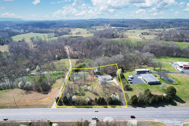 3839 Cleveland Hwy, Dalton, GA 30721 - aerial overview of property's location with property boundaries highlighted