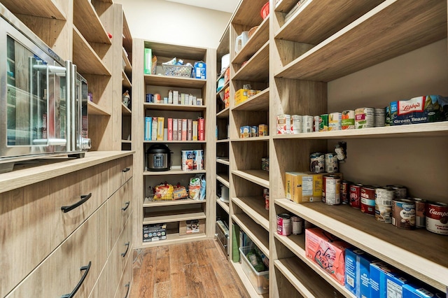 view of storage area