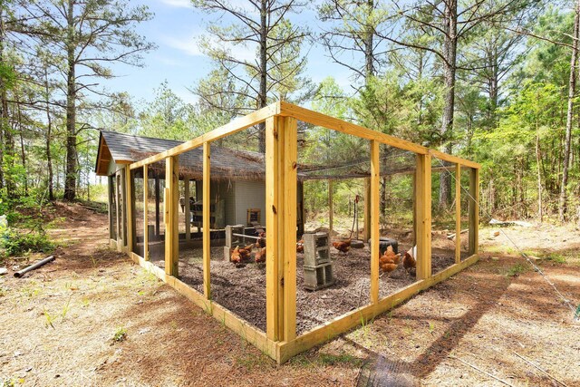 view of poultry coop