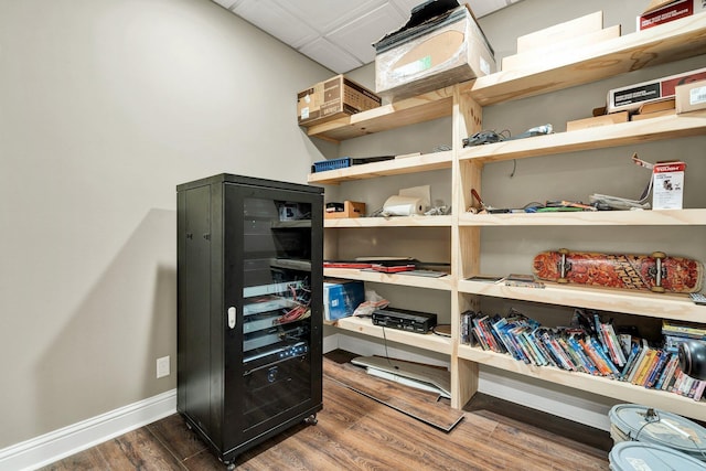 view of storage area