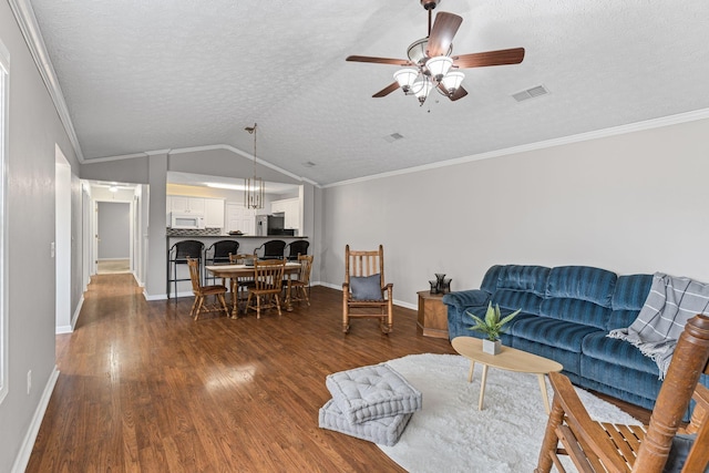 800 S Browns Ln Unit I1, Gallatin, TN 37066 - living area with visible vents, baseboards, and dark wood-style floors