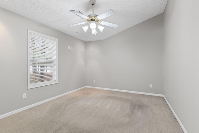 800 S Browns Ln Unit I1, Gallatin, TN 37066 - unfurnished room with ceiling fan, a textured ceiling, light colored carpet, and baseboards