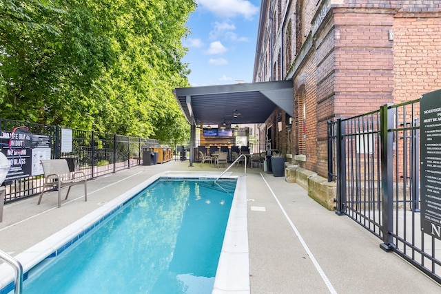 610 21st Ave N Unit 302, Nashville, TN 37203 - community pool featuring fence, a patio, and ceiling fan