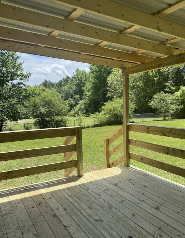 4660 Dover Rd, Indian Mound, TN 37079 - wooden deck featuring view of scattered trees