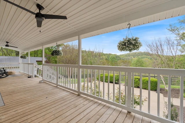5960 Lickton Pike, Goodlettsville, TN 37072 - deck featuring ceiling fan