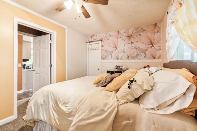 12817 Lascassas Pike, Milton, TN 37118 - bedroom featuring baseboards, ceiling fan, and carpet