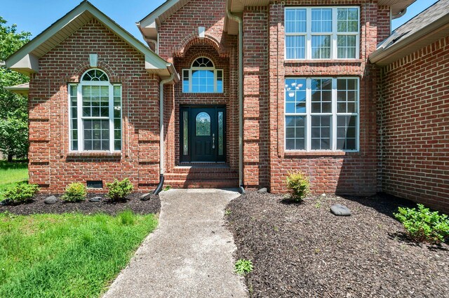 1031 Laurel Hill Dr, Dickson, TN 37055 - property entrance featuring brick siding
