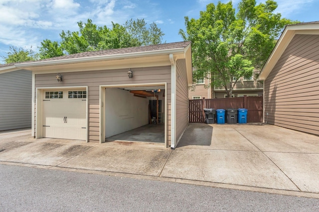 1020 Rural Plains Cir, Franklin, TN 37064 - garage featuring fence and driveway