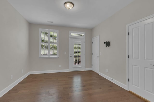 1020 Rural Plains Cir, Franklin, TN 37064 - interior space with visible vents, baseboards, and wood finished floors