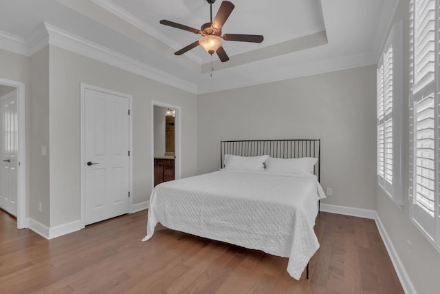 1020 Rural Plains Cir, Franklin, TN 37064 - bedroom featuring baseboards, ornamental molding, and wood finished floors