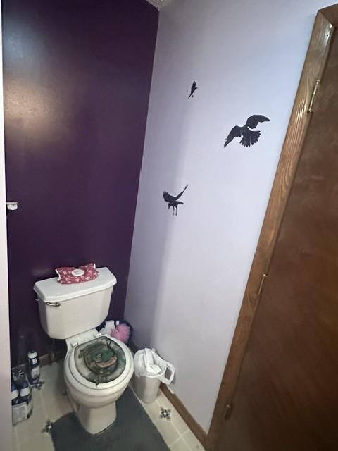 bathroom featuring toilet
