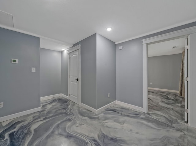 3120 Trenton Rd, Clarksville, TN 37040 - basement with recessed lighting, baseboards, and visible vents
