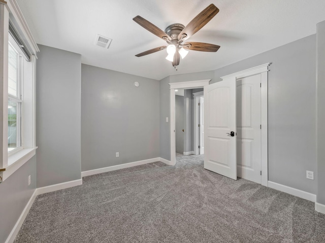 3120 Trenton Rd, Clarksville, TN 37040 - unfurnished bedroom with baseboards, carpet, and visible vents