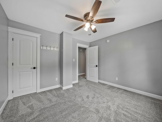 3120 Trenton Rd, Clarksville, TN 37040 - unfurnished bedroom with carpet flooring, baseboards, and ceiling fan
