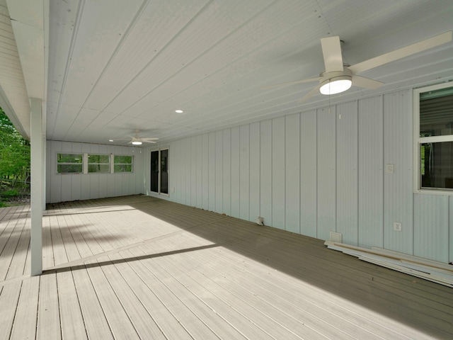 3120 Trenton Rd, Clarksville, TN 37040 - wooden terrace with a ceiling fan
