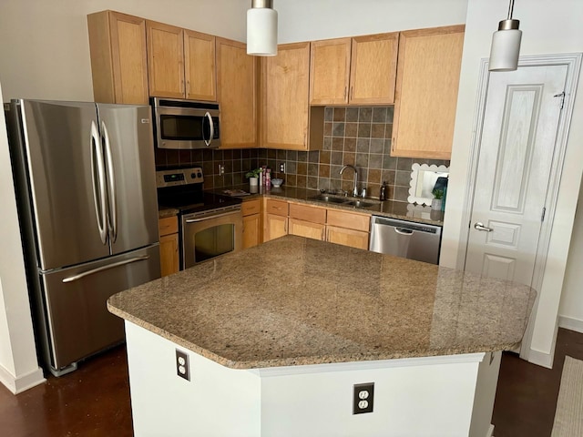 3000 Vanderbilt Pl Unit 118, Nashville, TN 37212 - kitchen featuring stainless steel appliances, baseboards, a sink, and tasteful backsplash