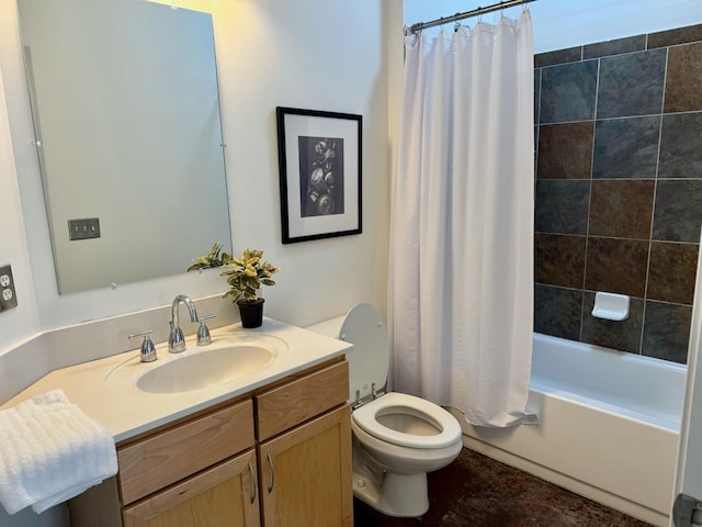 3000 Vanderbilt Pl Unit 118, Nashville, TN 37212 - full bathroom featuring vanity, shower / bath combo, and toilet