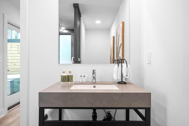 bathroom featuring vanity