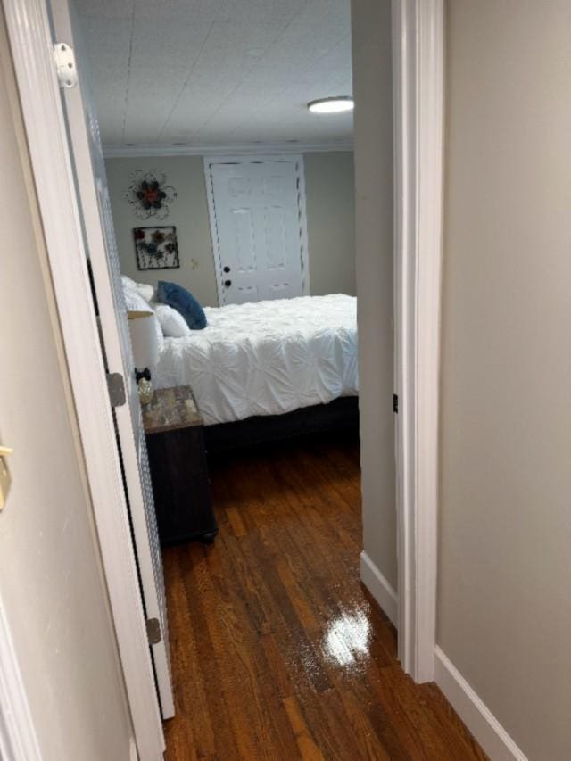 500 Brown St, Celina, TN 38551 - bedroom featuring wood finished floors, crown molding, and baseboards