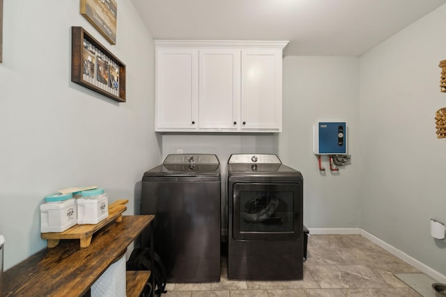 790 Noah Dr, Hohenwald, TN 38462 - washroom with cabinet space, washer and clothes dryer, and baseboards