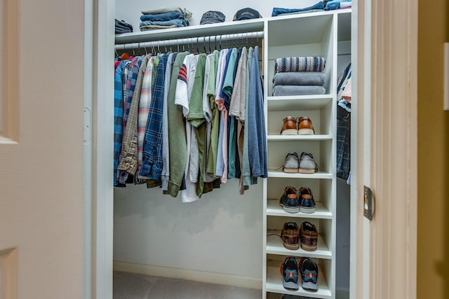 view of closet
