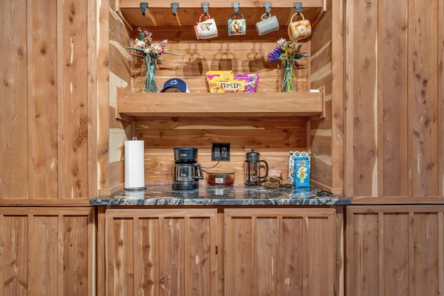bar with wood walls